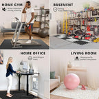 bemaxx Gym Mats Set - 54 pcs EVA Interlocking Foam Floor Tiles (12.6"x12.6"x0.4") 54sqft Protective Gym Flooring Sports Home Workout Exercise Mats Puzzle Garage Fitness Play-Room Pool Treadmill Bike
