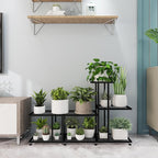 Corner Plant Stand Indoor Outdoor Plant Stands for Patio Black Metal Corner Plant Shelf 7 Tier Multiple Pots Planter Display Rack for Garden Office Living Room Decor,Heavy Duty & Thick (7-Tier)