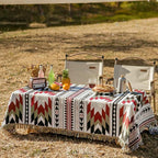 Lqprom Southwest Throw Blankets Aztec Southwestern Throws Cover Boho Native American Blankets for Gift Sofa Table Bed Living Room Decor Outdoor Camping Picnic Tent Beach Car Traveling 51"x63"