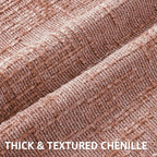 decorUhome Summer Pink Chenille Euro Sham Throw Pillow Covers 26x26 Set of 2 Textured Soft Cozy Slubby Couch Pillow Covers Modern Farmhouse Boho Decorative Pillow Cases for Bed Sofa Living Room