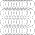 40Pcs Macrame Hoops Ring, BetterJonny 5 Inch Metal Craft Ring Hoops Silver Dream Catcher Rings Wreath Rings for Home Decorations DIY Crafts and Wall Hanging Crafts