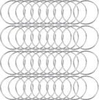 40Pcs Macrame Hoops Ring, BetterJonny 5 Inch Metal Craft Ring Hoops Silver Dream Catcher Rings Wreath Rings for Home Decorations DIY Crafts and Wall Hanging Crafts