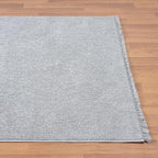 LUXE WEAVERS Solid Machine Woven Gray 6x9 Area Rug, Indoor Stain-Resistant Carpet