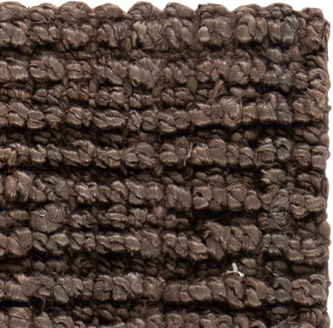 SAFAVIEH Natural Fiber Collection Area Rug - 2'6" x 4', Brown, Handmade Jute, Farmhouse Style, Chunky Textured Thick Pile (NF447D)