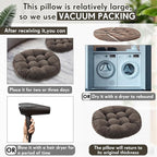 Jerify Floor Pillow Cushions Large Round Square Large Meditation Floor Pillow for Classroom Adult Meditation Picnic Party Seating Learning Daycare School(Round,Graded Grey,4 Pcs)