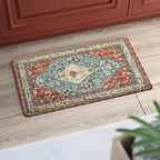 Collive Boho Kitchen Mats Cushioned Anti Fatigue Mats, Non-Slip Kitchen Floor Mats, Standing Kitchen Mats for Office, Sink, Laundry, 17”x30” Red Waterproof Kitchen Rug