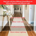 GOYLSER 18ft Jute Running Rugs for Hallway, Kitchen Rug Runner Non Slip Washable Hall Runner Rug, Beige Runner for Kitchen Floor Non Slip