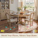 Lahome Floral Boho Round Rugs 6ft,Washable Round Rug for Dining Room Table,Circle Rugs for Living Room Large Round Carpet for Bedroom,Playroom,Nursery,Reading Corner Nina