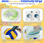 8 Pcs Sports Kids Floor Cushions for Classroom Flexible Round Seating Pillow Soft Waterproof with Handle Basketball Football Soccer Baseball Pattern for Sports Theme Birthday Party Decorations
