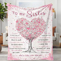 Aipon Sister Gifts Blanket, Sisters Birthday Gifts for Sister, to My Sister Blanket 68"x 90", Big Sister Gift for Sister Wedding Graduation, Sister Blankets from Sister Adult Best Sister Ever Gifts