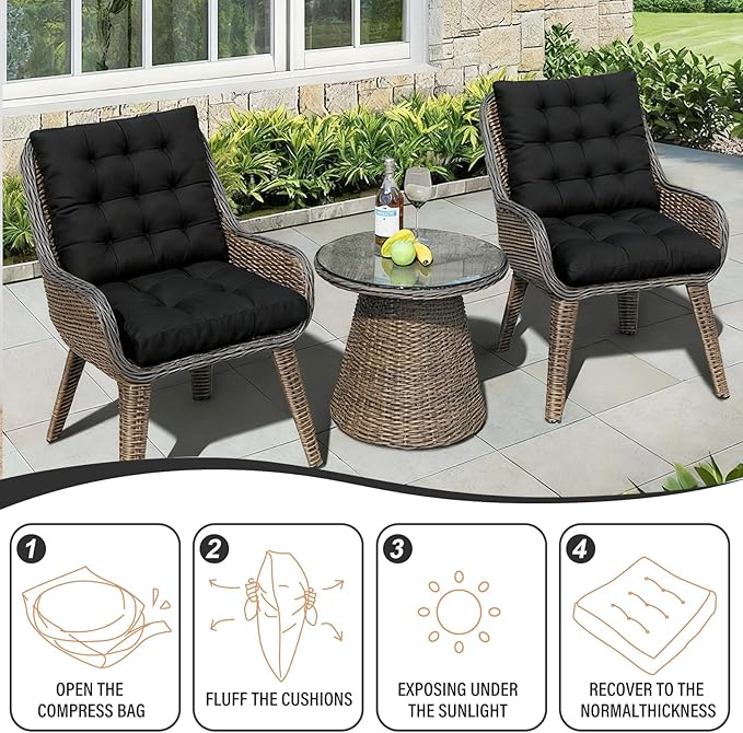 Tiita Outdoor Cushions Square Floor Pillow Thicken Tufted Seat Pad Large Floor Cushion for Yoga Meditation Living Room