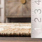 Nuloom Christana Ivory, 8'6" x 11'6", Handmade, Jute & Cotton, Soft and Textured, High Traffic, Stain Resistant, Easy Clean, Durable Area Rug for Bedroom, Living Room, Dining Space, Den, Foyer
