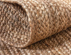 Unique Loom Braided Jute Collection Classic Quality Made Natural Hand Woven Area Rug (12' 2 x 16' 0 Rectangular, Natural)