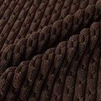 Set of 4 Dark Brown Decorative Throw Pillow Covers 18x18 Inch Corduroy Pillow Covers for Bed Couch Sofa Living Room Soft Square Cushion Cases