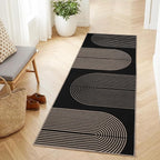 GarveeHome Modern Rainbow Easy Jute Runner Rug, 2x8 Runner Rug for Hallways - Non-Slip Indoor Outdoor Carpet, Washable for High Traffic Laundry Room, Kitchen, Entryway