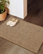 Color&Geometry Handwoven Jute Entry Rug - Natural Textured Front Door Mat 24"x36", Non-Slip Durable & Eco-Friendly Doormat for High-Traffic Entrance, Rustic Farmhouse Welcome Mat, Sisal Brown