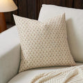 Floral Pillow Covers 20x20 Pillow Cover Block Print Couch Pillows for Living Room Decorative Neutral Accent Throw Pillow Covers, 1PC, Cognac Brown