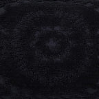 Better Trends Rio Collection is Super Soft and Light Weight in Floral Design 100% Cotton Tufted Unique Luxurious Machine Washable Tumble Dry, Euro Sham, Black