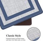 Mattitude Kitchen Mats Set of 2 Cushioned 0.47 inch Kitchen Rugs Non-Skid Rug Sets Ergonomic Comfort Standing Mat for Kitchen, Floor, Office, Sink, Laundry, Blue and Gray