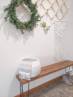 Goodpick Round Cotton Rope Storage Basket for Living Room, Bathroom, Kids' Corner & Shelves, Stores Towels, Cat Toys, Plants, White, 10"D x 8.3"H