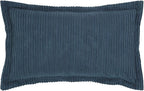 Better Trends Jullian Collection is Super Soft and Light Weight in Bold Stripes Design 100% Cotton Tufted Unique Luxurious Machine Washable Tumble Dry, King Sham, Teal