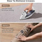 Tangsoo Modern Boho Easy Jute Rug 4x6,Non-Slip Ultra Thin Washable Rug for Patio Farmhouse Non Shedding Indoor Door Mat for Porch Patio Bedroom Living Room