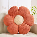 Flower Shaped Pillow - Daisy Decorative Cushion, Soft Seat Cushion, Orange Flower, 15.7"