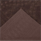 Better Trends Rio Collection is Super Soft and Light Weight in Floral Design 100% Cotton Tufted Unique Luxurious Machine Washable Tumble Dry, Euro Sham, Chocolate