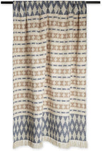 DII California Casual, Colby Southwest Woven Throw, French Blue & Stone, 50x60