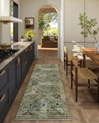 Washable Runners for Hallways Kitchen Rugs: 2'x6' Runner Rug Stain Resistant Non Slip Low Pile Soft Carpet Runners for Hallways Bedroom Kitchen Entryway Indoor Laundry Room Farmhouse
