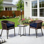 18 x 18 Outdoor Seat Cushions Set Waterproof Patio Seat Pad Navy Blue Rocking Chair Cushion with Ties for Indoor Outdoor, Set of 2