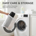 115L Extra Large Blanket Basket for Living Room - Woven Cotton Rope Laundry Hamper with Reinforced Handles - Storage Bin for Pillows, Comforters & Toys - Machine Washable,White&Black