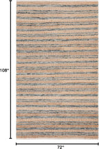 SAFAVIEH Natura Collection Area Rug - 6' x 9', Natural & Beige, Rustic Farmhouse Design, Handmade Wool & Jute, Ideal for The Living Room, Bedroom, Dining Room (NAT501A-6)