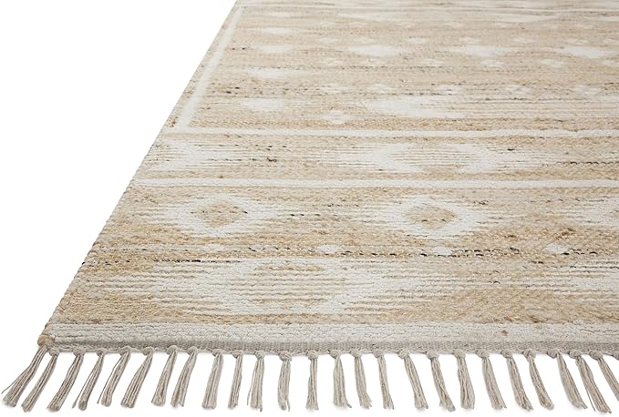 Loloi Angela Rose Rivers Collection RIV-04 Natural/Ivory 8'-6" x 11'-6" Reversible Area Rug