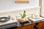 X-Small 8.5" Acacia Wood Riser Pedestal Stand, Farmhouse Bathroom and Kitchen Sink Decor, Decorative Wood Tray for Counter, Soap Dish Holder, Vanity Tray (XS: 8.5" x 4.0" x 1.57")