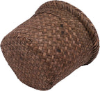 6 inch Seagrass Planter Basket, rattan plant basket Woven Flower Plant Pot Plant Container Flower Pot Cover, Stylish Planter Baskets for Indoor Plants- wicker storage bins S woven plant basket