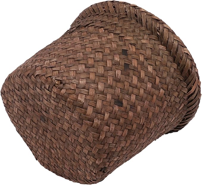 6 inch Seagrass Planter Basket, rattan plant basket Woven Flower Plant Pot Plant Container Flower Pot Cover, Stylish Planter Baskets for Indoor Plants- wicker storage bins S woven plant basket