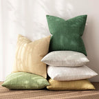 Foindtower Set of 2 Decorative Linen Check Throw Pillow Covers Neutral Farmhouse Vintage Cushion Covers Cozy Modern Boho Accent Home Decor for Sofa Chair Couch Bed Living Room,14×36 Inch,Forest Green