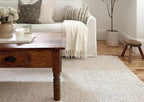 Jute Area Rug 9x12 Ft, Handmade Natural Braided Double Sided Rectangular Rug, Reversible Beige Woven Floor Carpet for Living Room, Bedroom, Dining Room & Farmhouse Decor