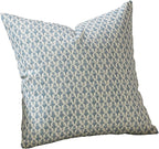Floral Pillow Covers 24x24 Pillow Cover Block Print Couch Pillows for Living Room Decorative Neutral Accent Throw Pillow Covers, 1PC, Aqua Blue