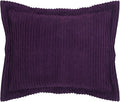 Better Trends Jullian Collection is Super Soft and Light Weight in Bold Stripes Design 100% Cotton Tufted Unique Luxurious Machine Washable Tumble Dry, Standard Sham, Plum