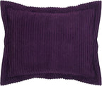 Better Trends Jullian Collection is Super Soft and Light Weight in Bold Stripes Design 100% Cotton Tufted Unique Luxurious Machine Washable Tumble Dry, Standard Sham, Plum