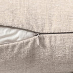 MIULEE Pack of 2 Couch Throw Pillow Covers 18x18 Inch Soft Light Brown Chenille Pillow Covers for Sofa Living Room Solid Dyed Pillow Cases