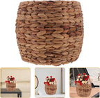 Seagrass Plant Basket Indoor Planter Basket Sundries Storage Woven Seagrass Wicker Planter Flower Pot 7.9in