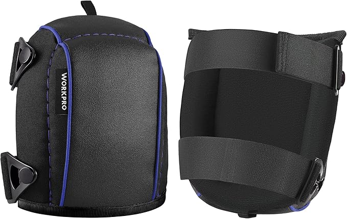 WORKPRO Garden Knee Pads For Unisex-Adult, Flooring Kneepads with Foam Padding, Comfortable Kneeling Cushion for Gardening, House Cleaning, Construction Work, 7.87"*6.75"*3"