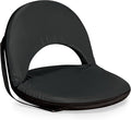 PICNIC TIME Oniva Portable Reclining Stadium Seat with Back Support, Folding Bleacher Chairs with Back and Cushion, Thick Padded Bench Seat and Armrest, Includes Six Backrest Positions