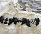 Flber Macrame Wall Hanging 3Pcs Macrame Wall Decor Macrame Wall Art Round Wall Art Handmade Boho Wall