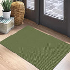 EARTHALL Woven Area Rug 2x3 Ft Washable Rugs for Entryway Braided Non Slip Throw Rugs Door Mat Indoor Outdoor Entrance Small Cotton Woven Carpet for Kitchen Foyer Front Door, Green