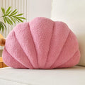 Seashell Throw Pillows, Shell Shaped Throw Pillows, Soft Home Decorative Pillow Plush Cushion for Bed Couch Living Sofa Room Decor Accent Throw Pillow (13x10 Inch, Dusty Pink)