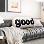 Johnear Headboard Pillow White Plush Reading Back Support for Bed Sitting Up Adult Daybed Sofa College Dorm Bed Headboard Backrest Cushion Bolster Throw Body Pillow Twin